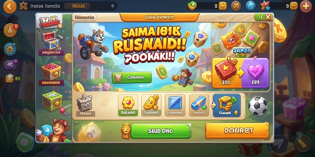 Tampilan awal yang menarik dan penuh warna.