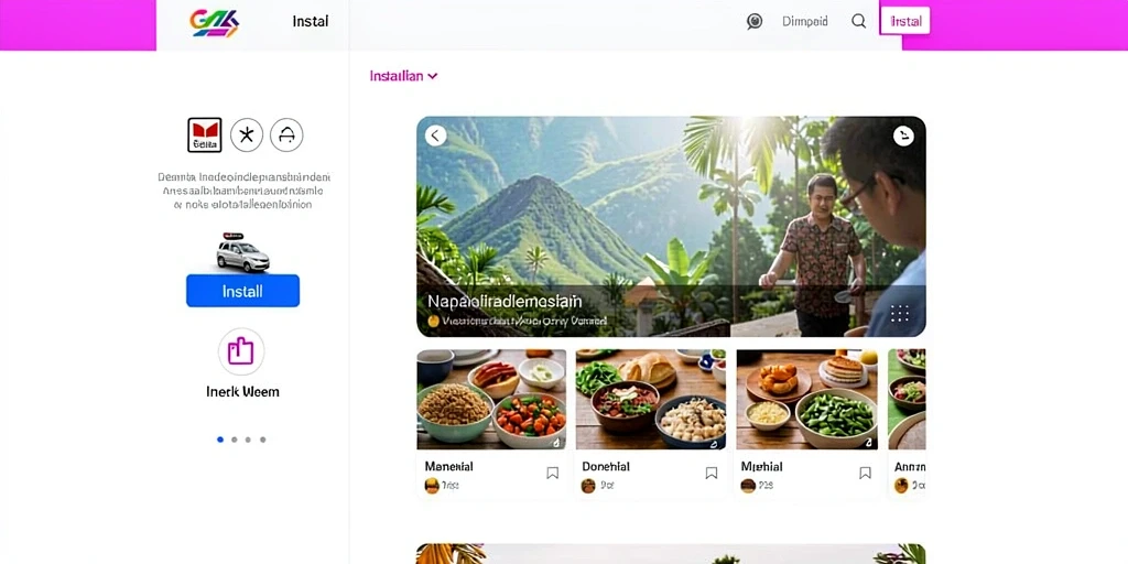 Tampilan antarmuka yang modern dan menarik.