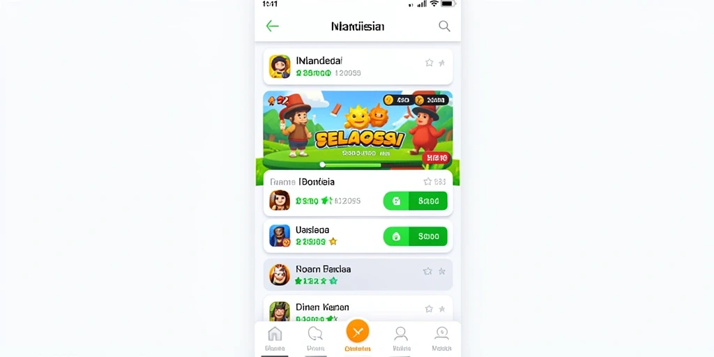 Tampilan awal NEOTOTO dengan karakter utama.