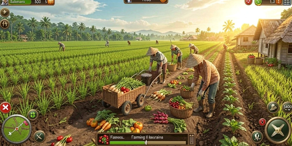 Tampilan grafis yang menarik dan penuh warna.